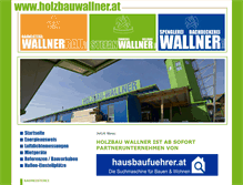 Tablet Screenshot of holzbauwallner.com